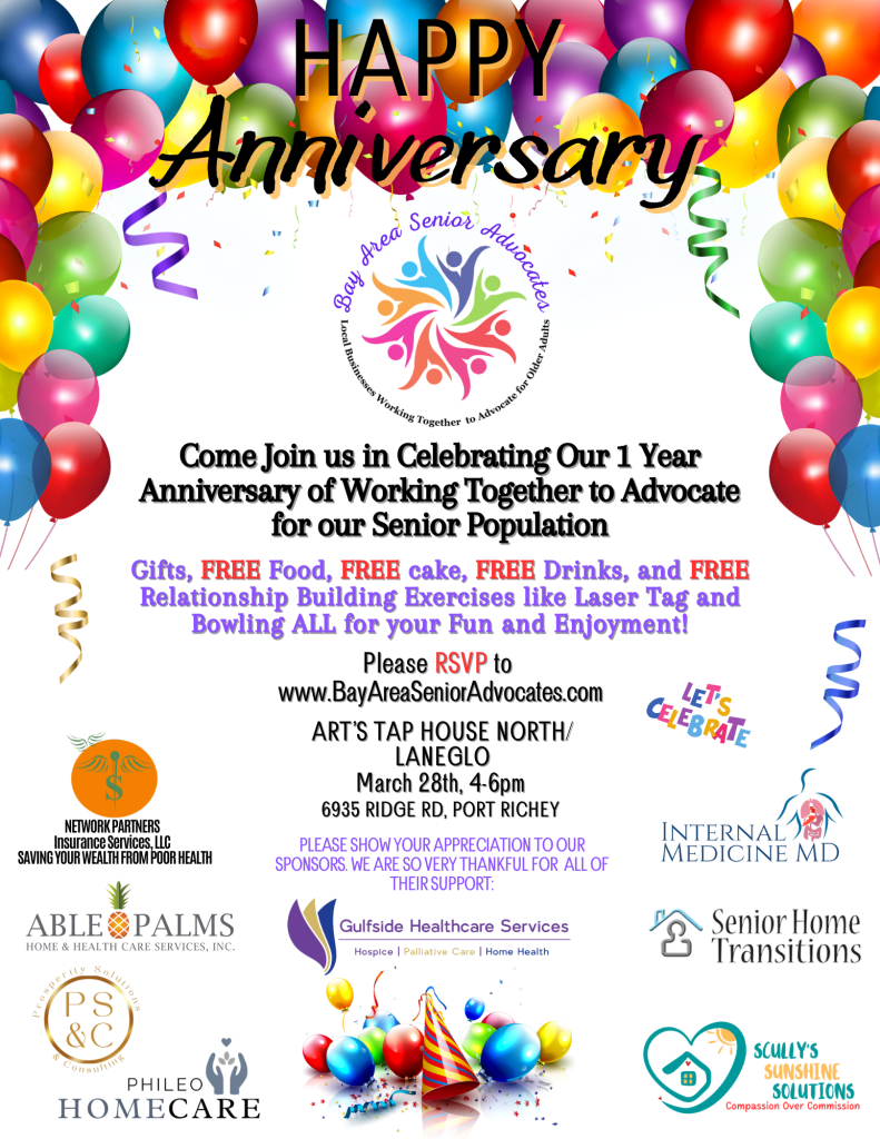 Bay Area Senior Advocates 1-Year Anniversary Celebration