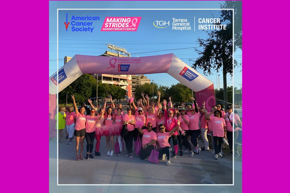 Tampa General Hospital is proud to serve as a Silver Sponsor of @americancancersociety’s Making Strides Against Breast Cancer Walk, happening on Saturday, October 25 at @rjstadium.
